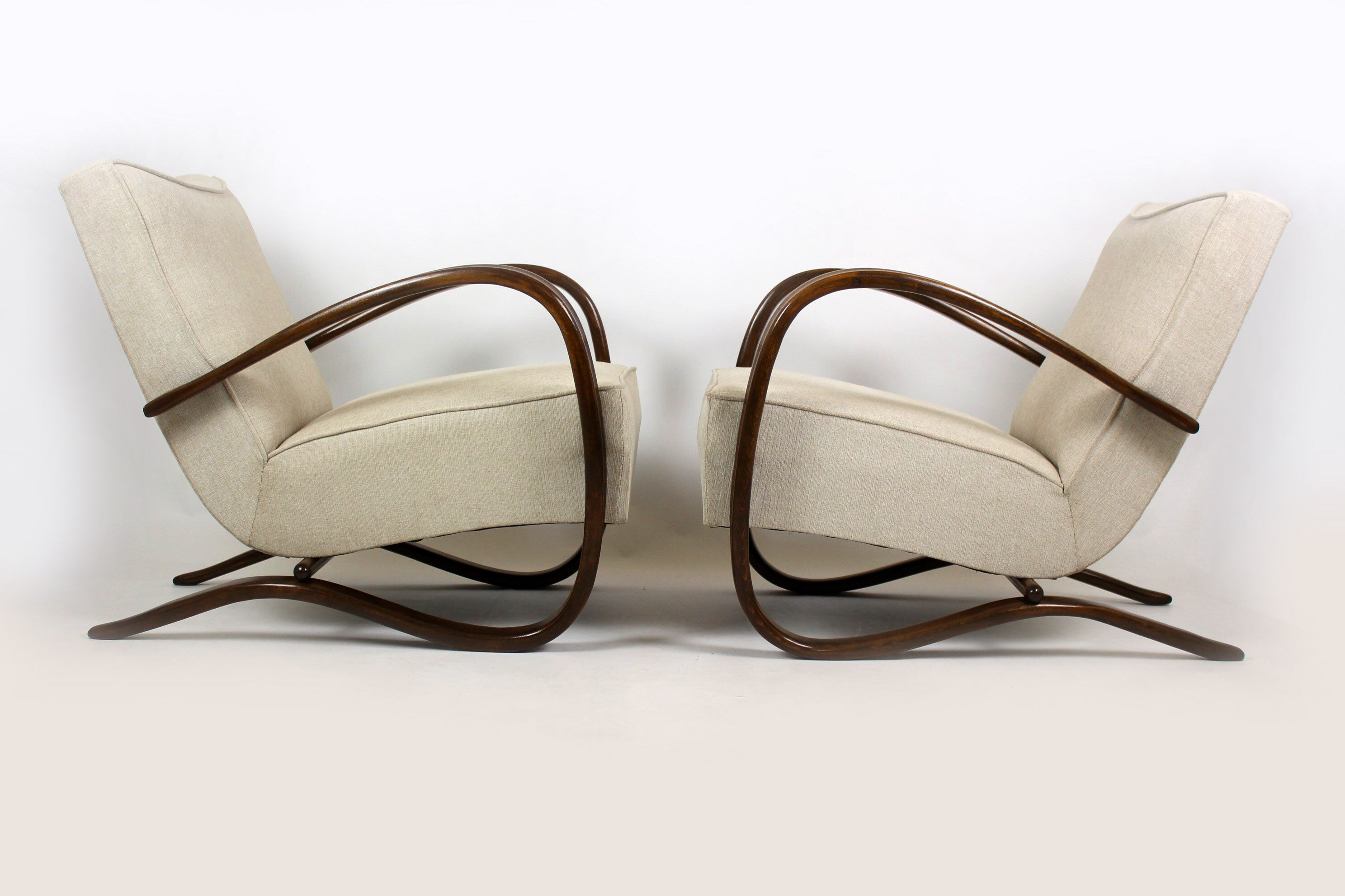 H-269 Armchairs by Jindrich Halabala for UP Závody, 1930s, set of 2