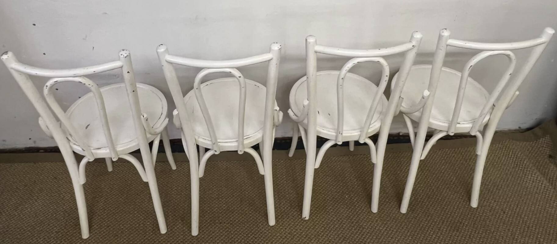 Set of 4 vintage bistro chairs