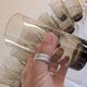 12 long drink glasses in smoked glass – 1970s