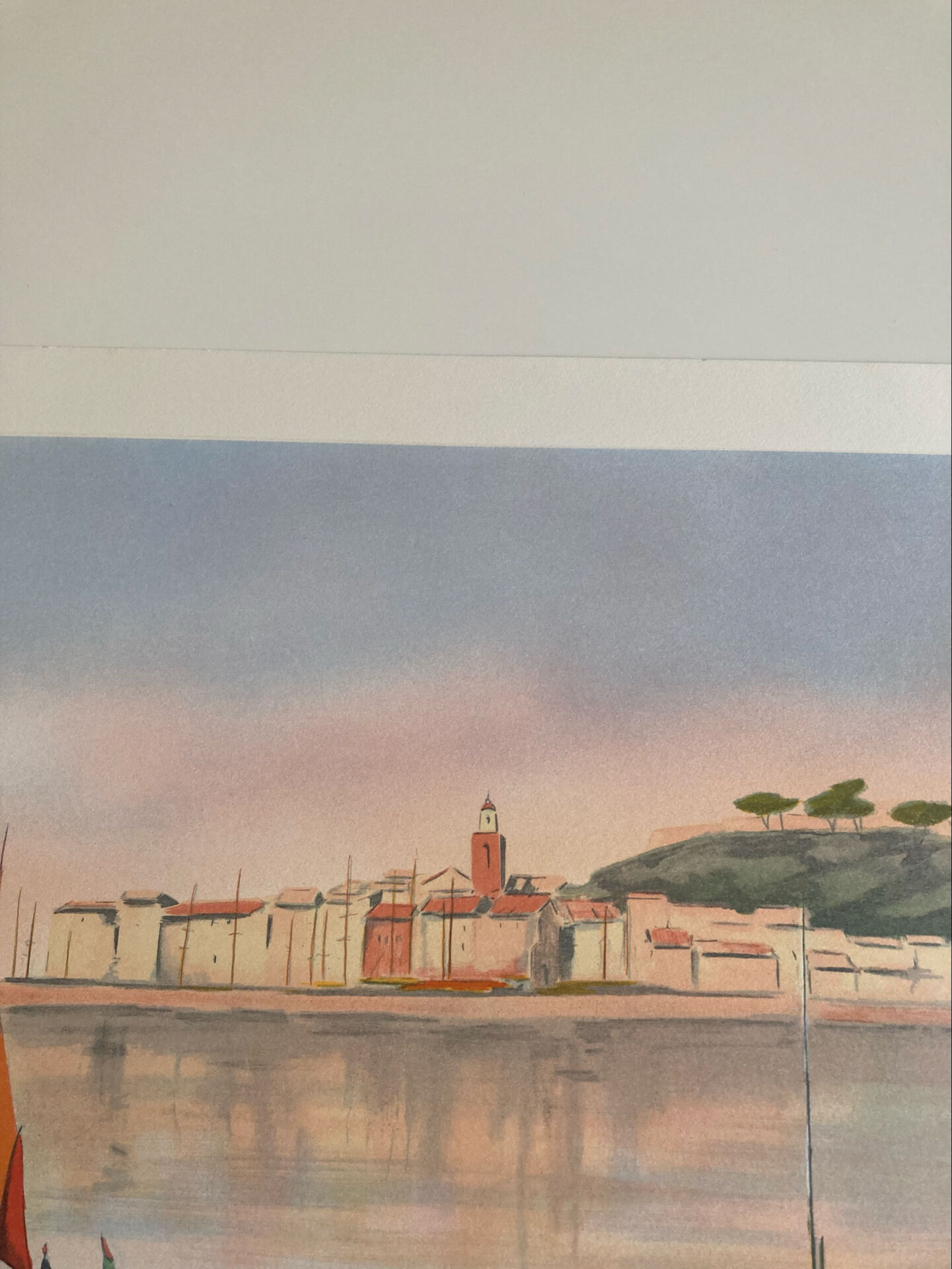 Lithographie signée de l’artiste francais provençal  victor zarou