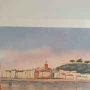 Signed lithograph by the Provençal French artist Victor Zarou.