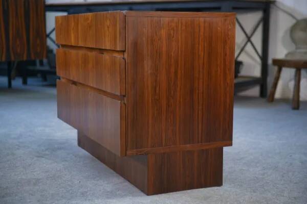 Scandinavian 3-drawer chest in rosewood, 1960s