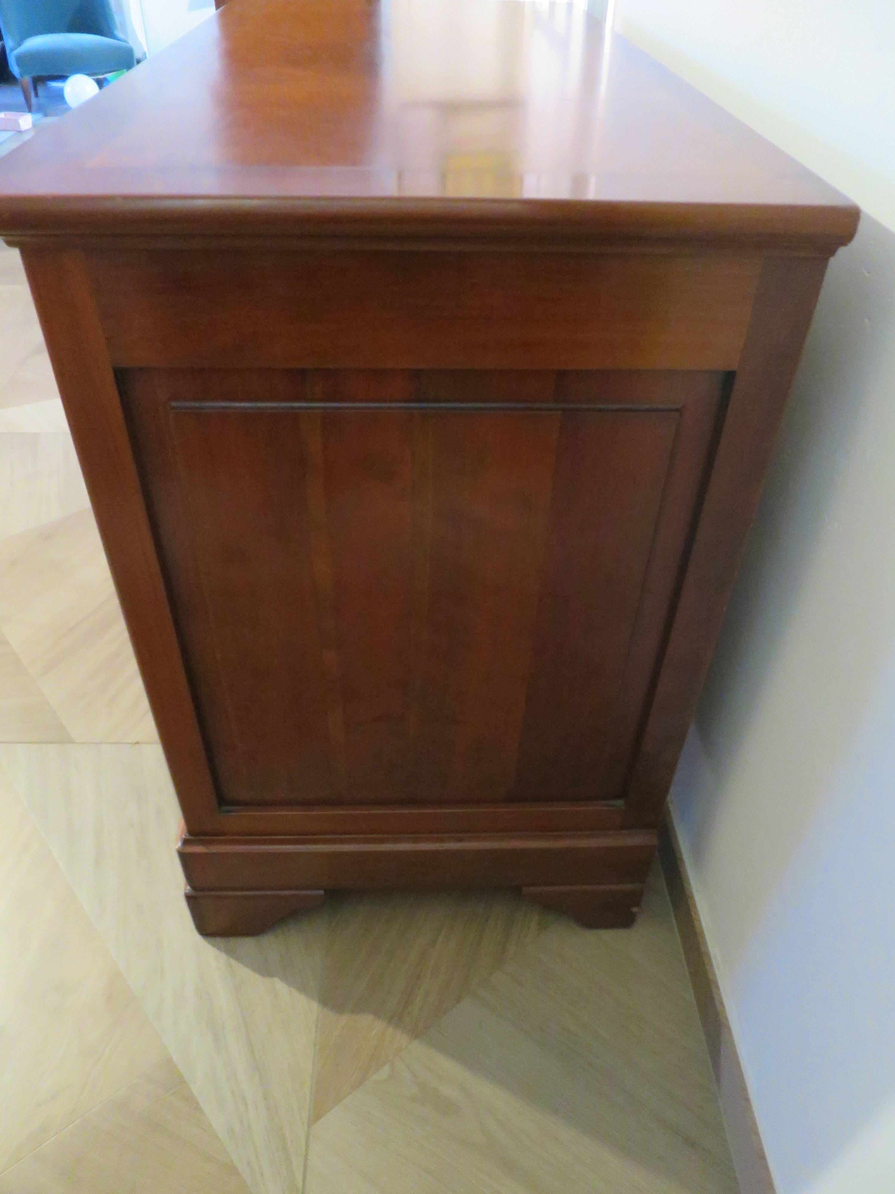 Antique - chest of drawers - 4 drawers - solid wood - cherry