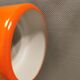 Mini poker hanging lamp in orange original colour  Jo Hammerborg