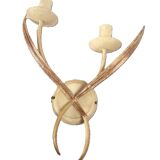 Set of 3 metal wall lights