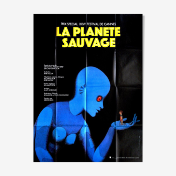 original poster 1973 the wild planet Roland Topor 120x160 animation