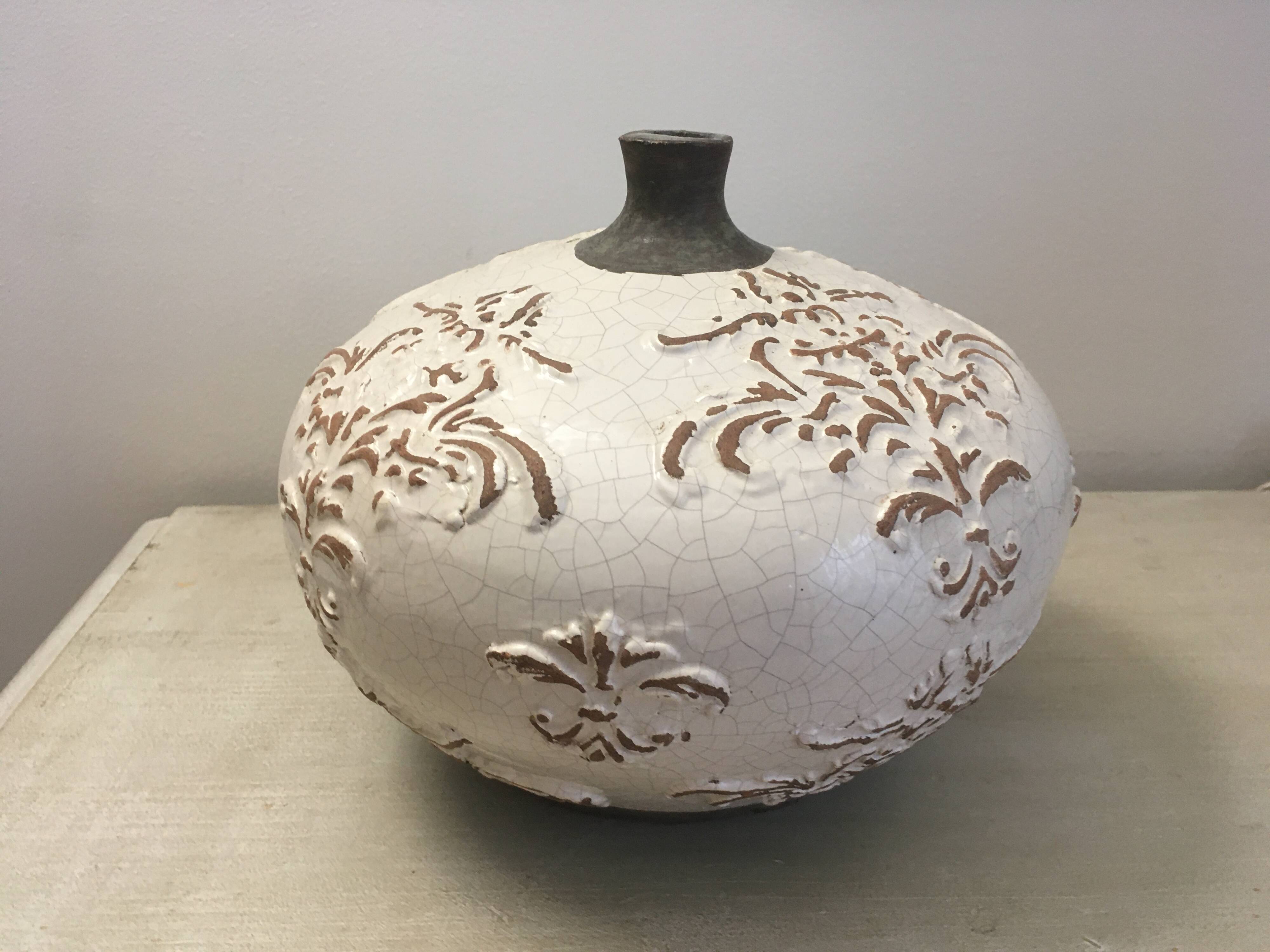 Ceramic vase.