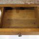 ART DECO OAK AND MARBLE BEDSIDE TABLE