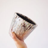 Purple ceramic pot cover