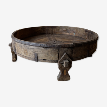 Ancient Indian coffee table Chakki