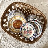 Wicker basket, fruit bowl