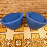 Paire de fauteuils années 70 vintage