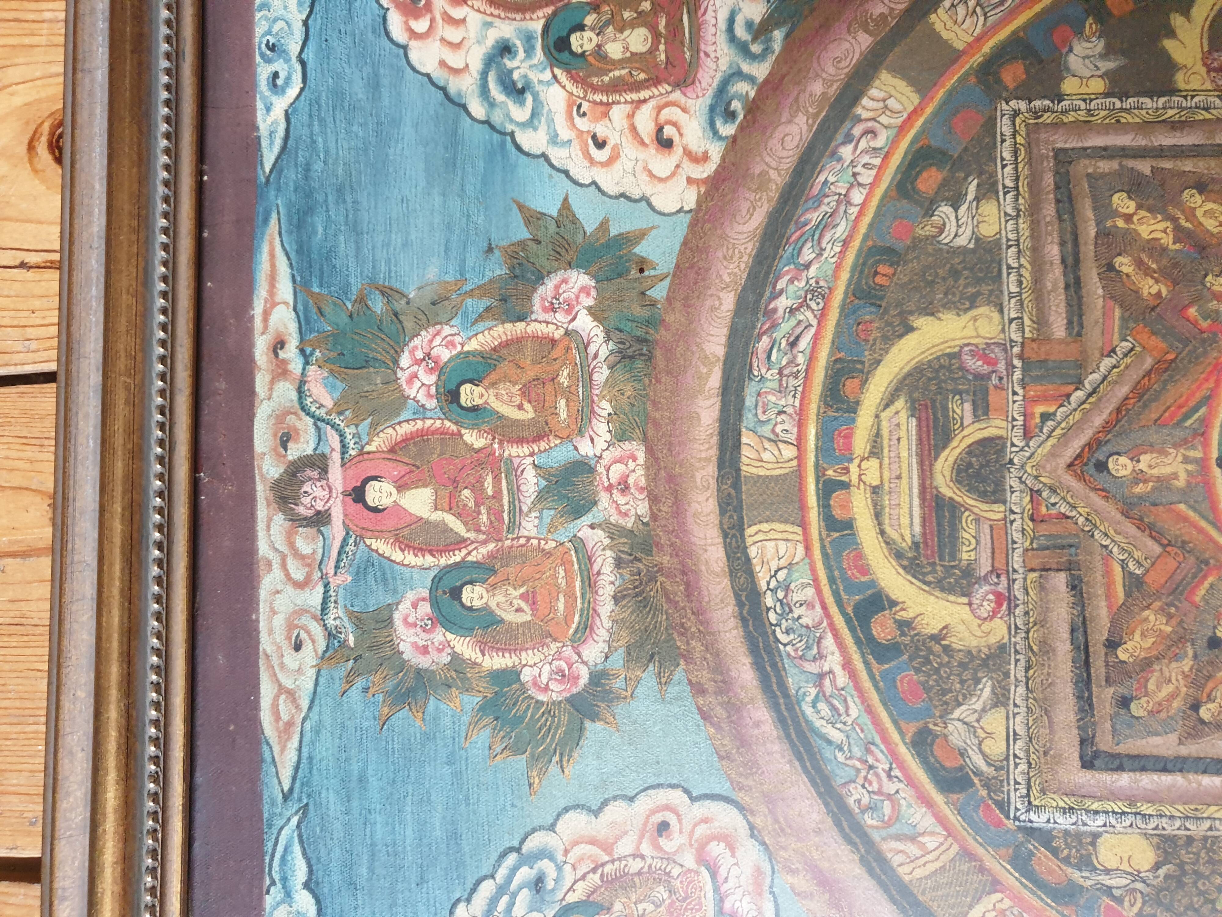 Thangka from Tibet mid-20th century