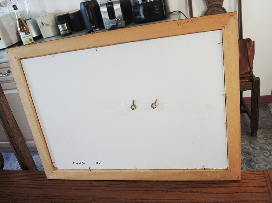 Oil on Wood Framed and Signed Henri Merlet : Falaise d'Etretat