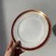 Saint Amand Empire style dessert plate service with 12 gold plates