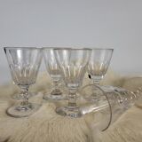 6 crystal glasses of Baccarat / Saint Louis model Cato