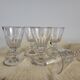 6 crystal glasses of Baccarat / Saint Louis model Cato