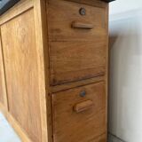 Ancien meuble de menuisier en chêne