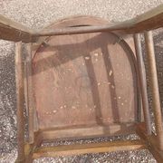 Set of 16 mismatched wooden bistro chairs - vintage - luterma