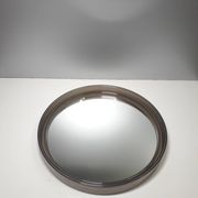 Vintage round mirror - gilac n° 1813 - smoked plexiglass - 1970s