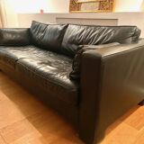 Canapé cuir 3 places - Maison Hugues Chevalier