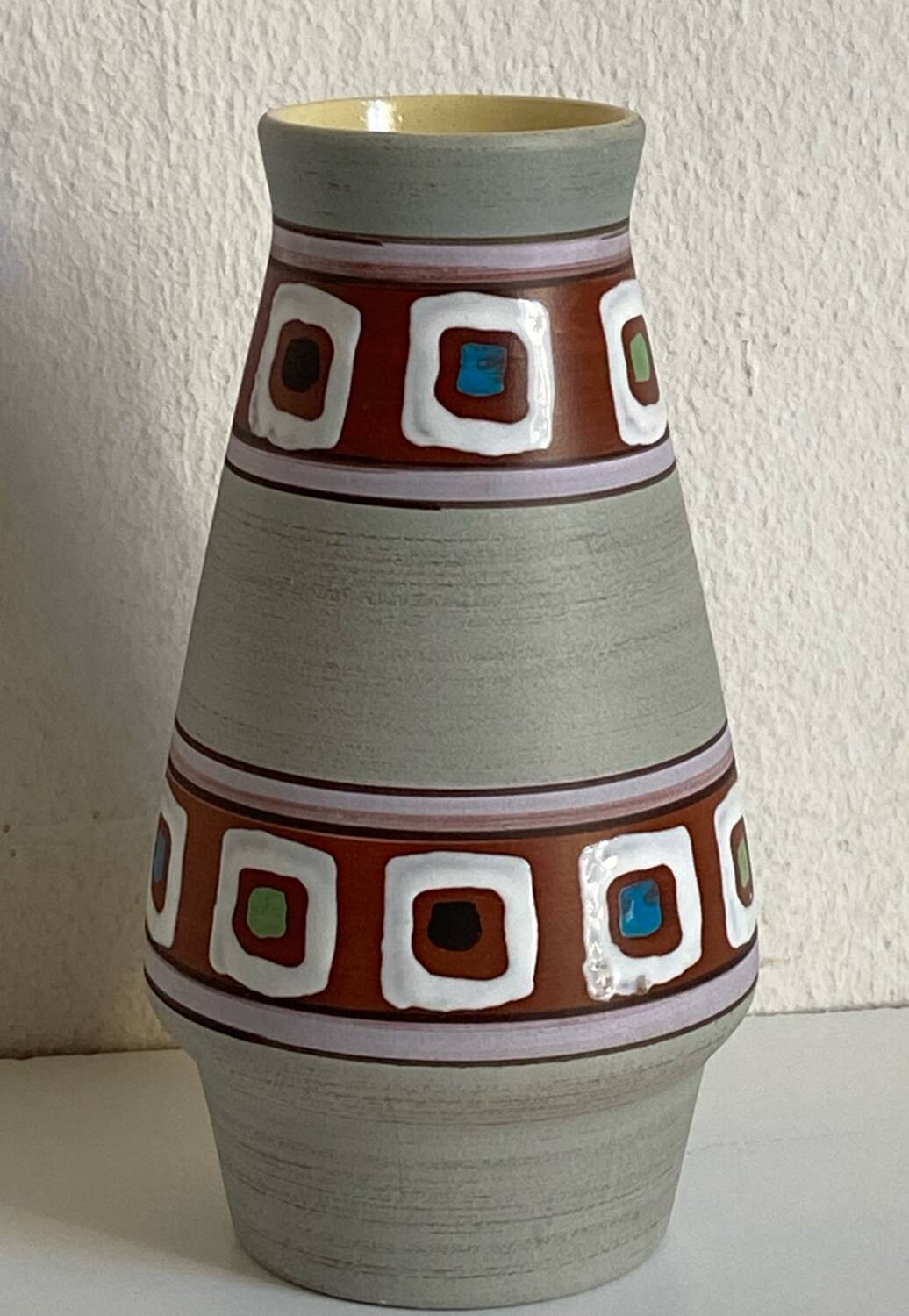 West Germany ceramic vase 26cm.