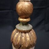 Vintage lamp base in gilded wood