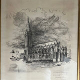 Painting: Pencil drawing - Church