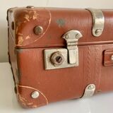 Small old brown suitcase