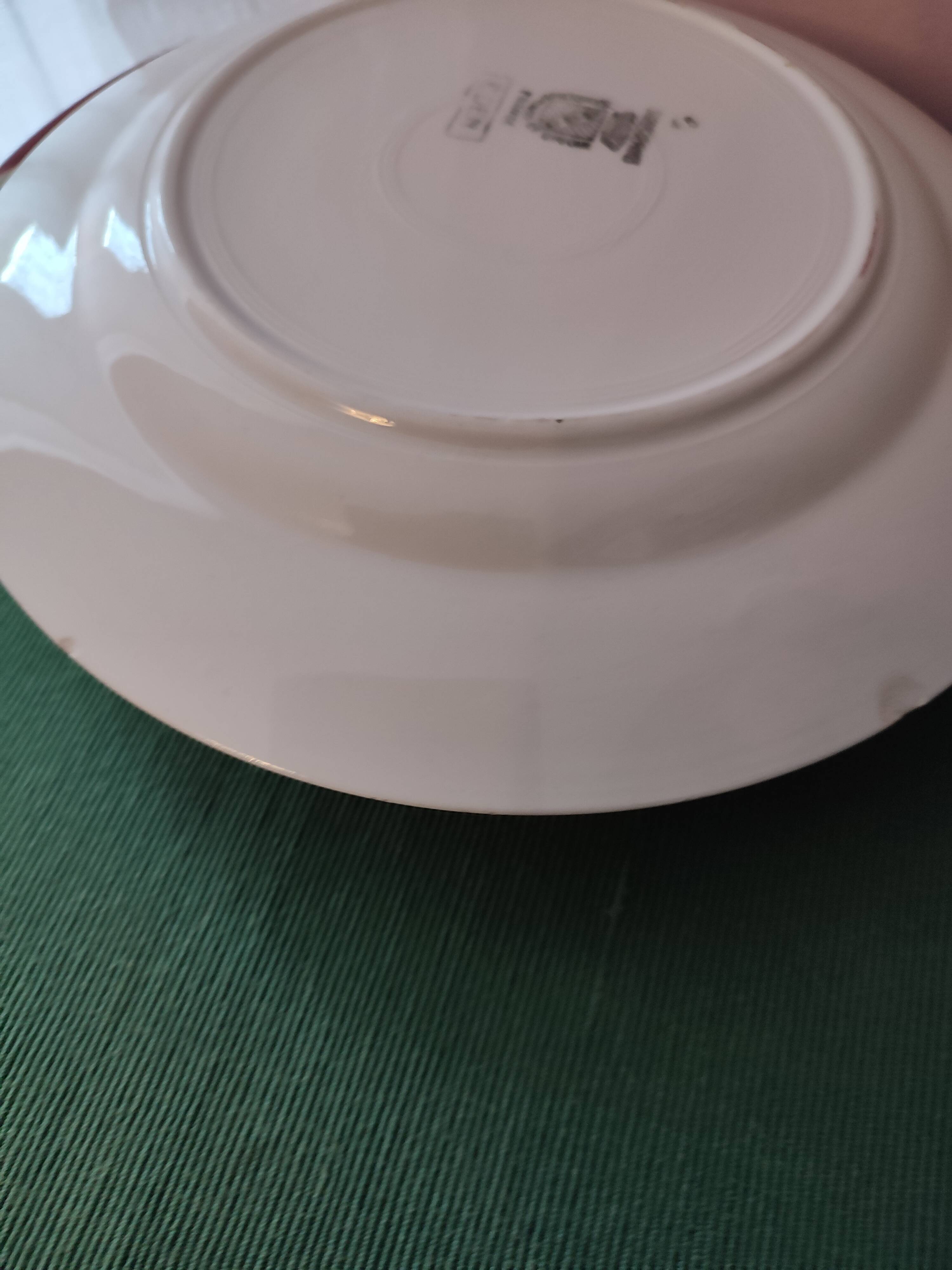 Set of 6 ceramic plates from Sarreguemines