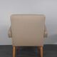 Pair of Jitona armchairs reupholstered Beige Fabric, Czech 1960s