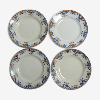 Lot de 4 assiettes plates Moulin des Loups