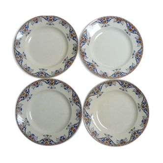 Lot de 4 assiettes plates Moulin des Loups