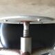 Tabouret en skaï et inox