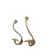 Pair of 19th century brass ball hooks