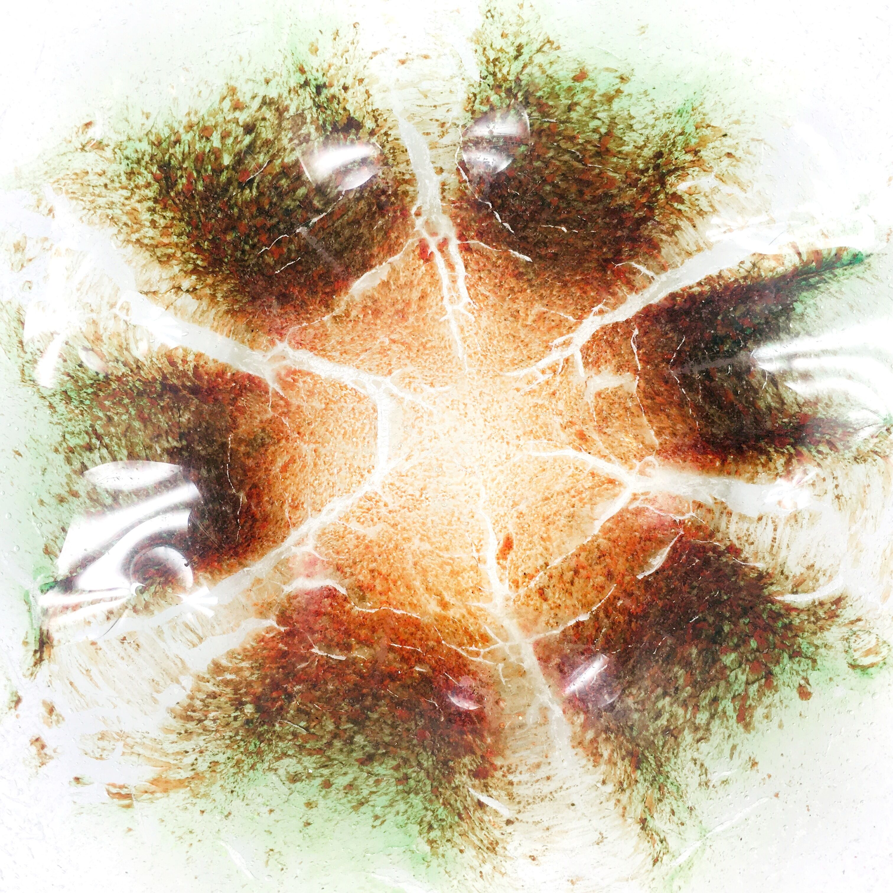 Art deco "Ikora" glass bowl by Karl Wiedmann for WMF, Germany, 1920s-30s