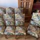 8 chairs and 1 Louis XIII style armchair handmade.
