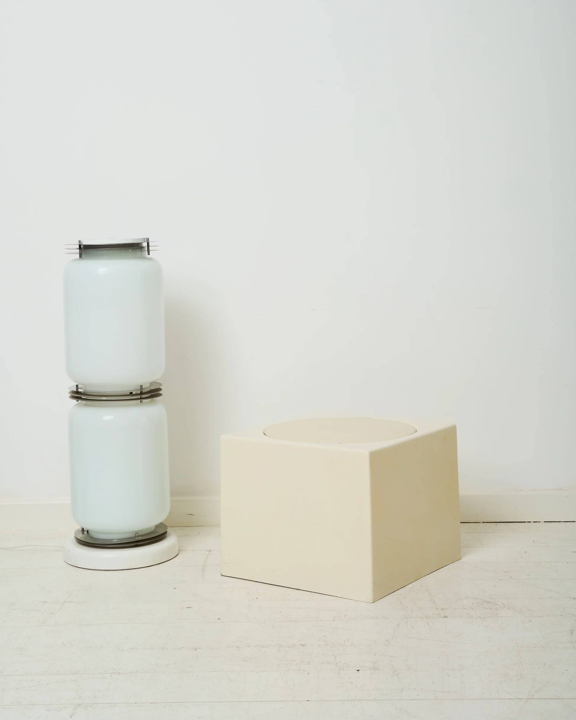 Cube pouf "Roma", Luigi Pellegrini, MIM, 1970s