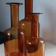 3 GULVASE  de Otto Brauer pour Holmegaard  1962