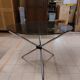 Roche Bobois vintage round table Chrome and smoked glass