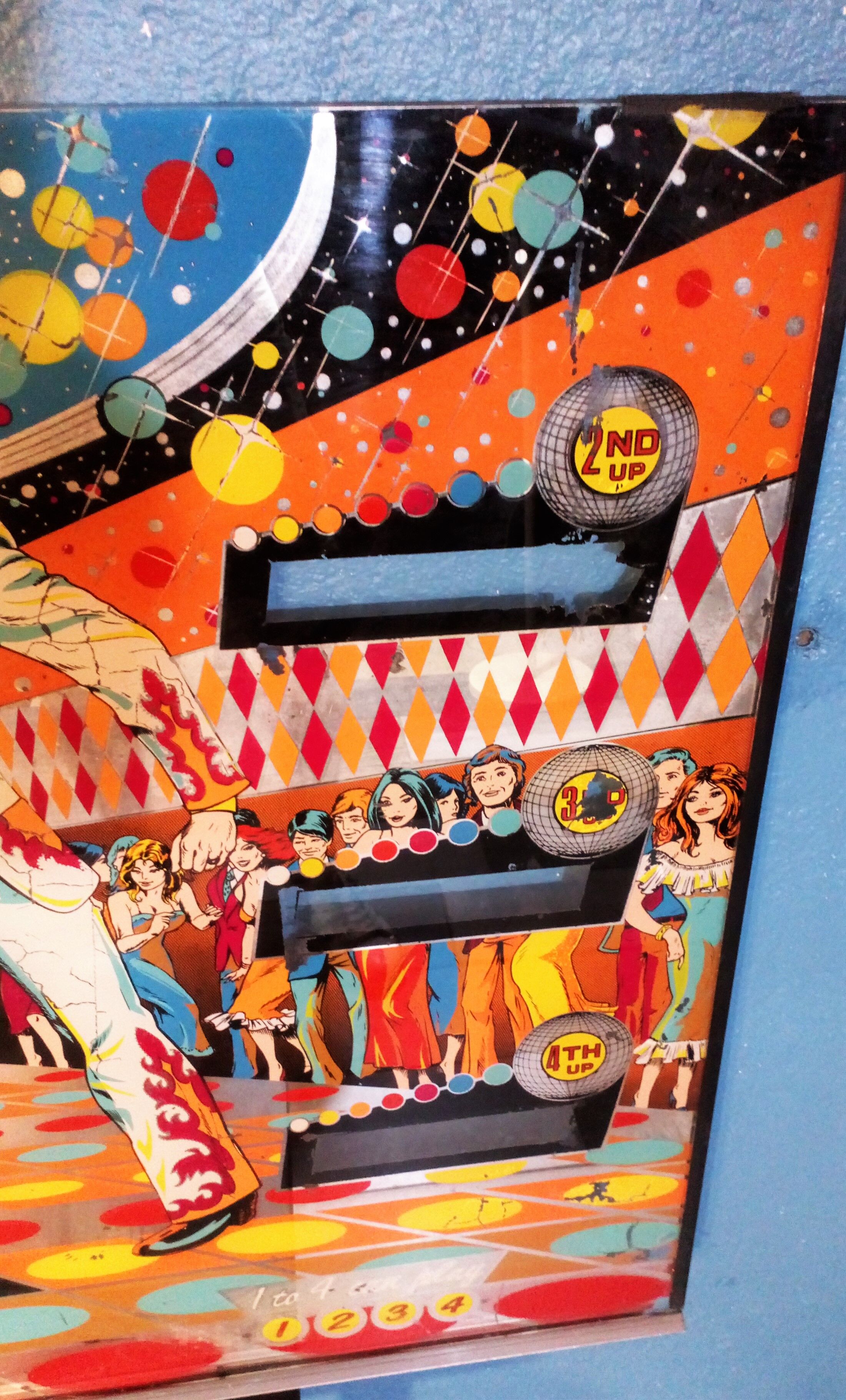 Williams pinball plate "Disco fever" 1978