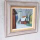 Tage Nilsson, Swedish Modern Landscape, 1960s, Oil on Panel, Framed