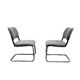 Paire de fauteuils chauffeuses Eurosit tweed gris 1970