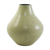 Vase céramique jaune design, vintage 1960