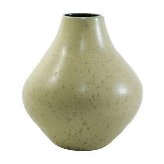 Vase céramique jaune design, vintage 1960