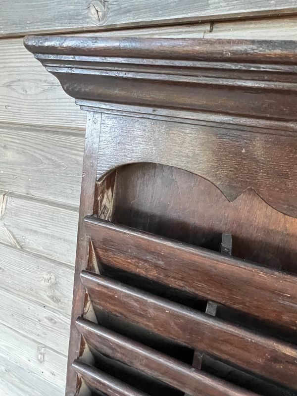 Antique wooden wall shelf