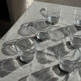 Set of 9 vintage Italian cups with metal handles.
