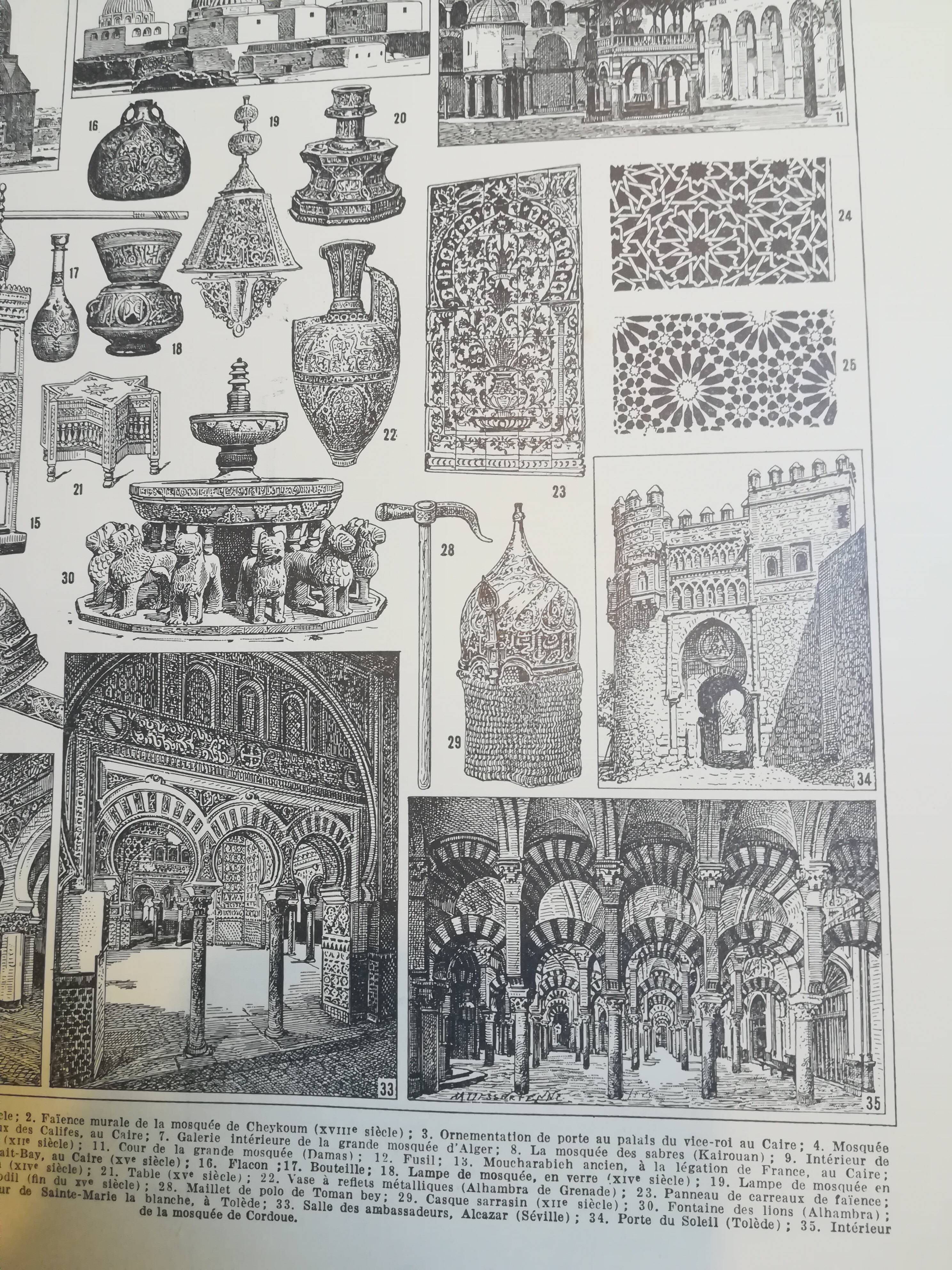 Lithograph on Arabic art from 1928