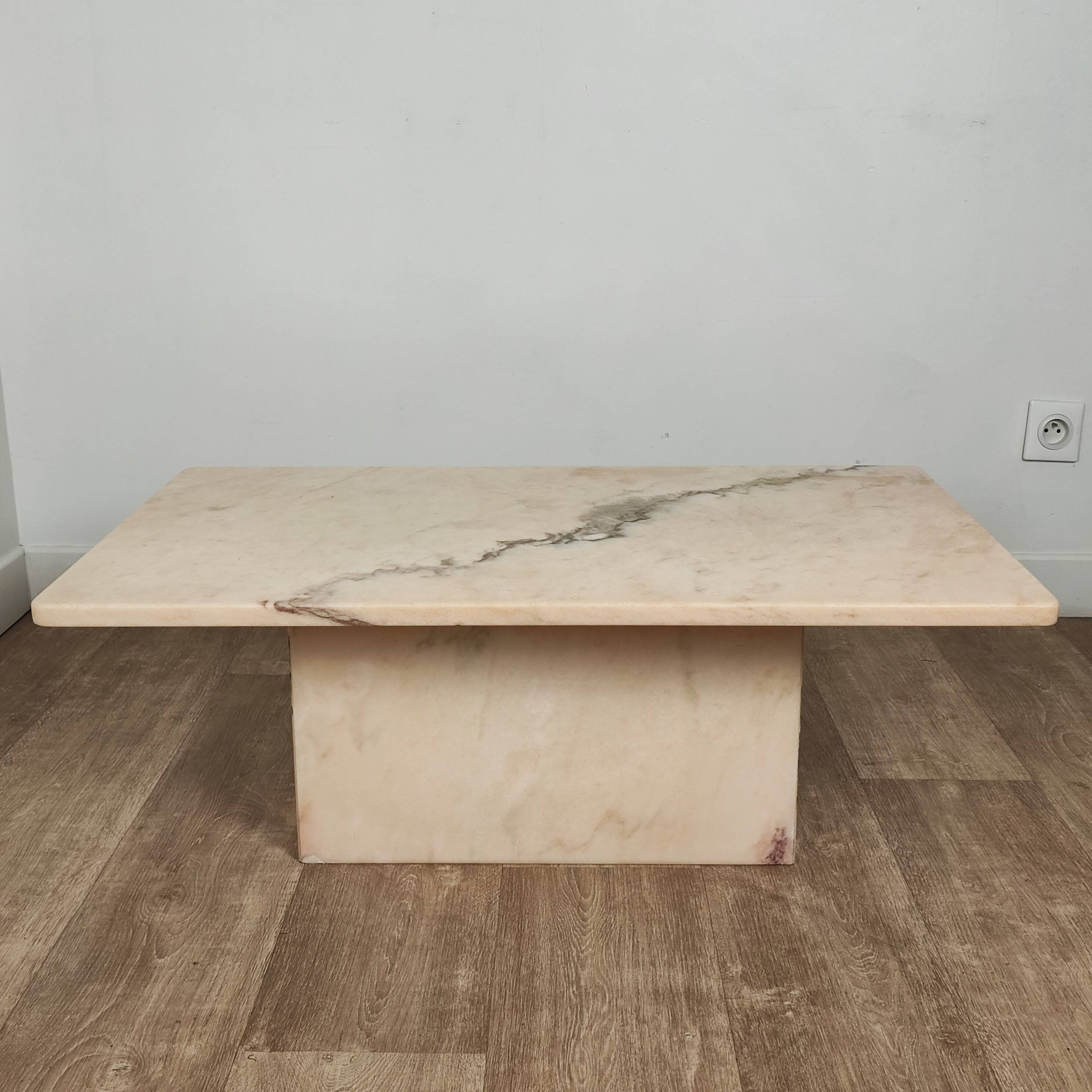 Marble coffee table