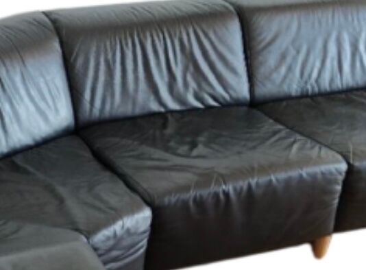 Leather corner sofa
